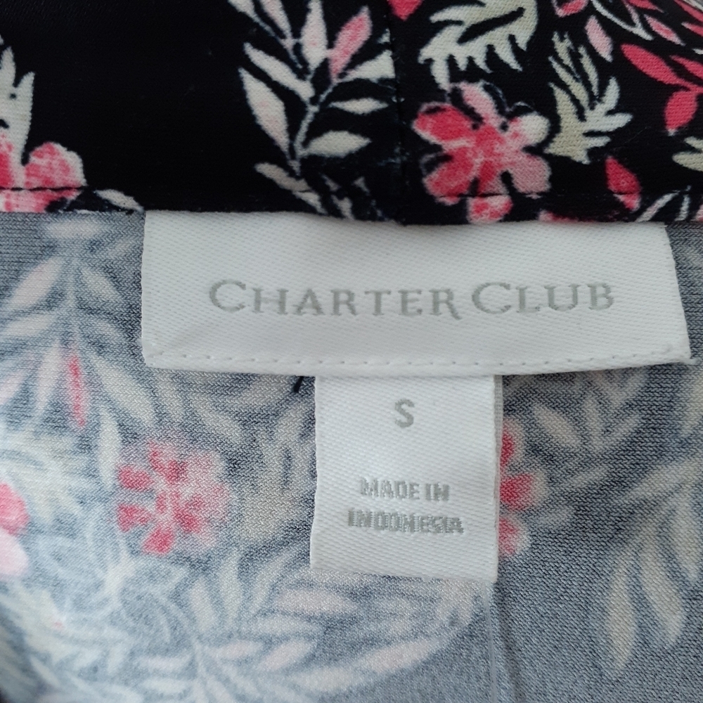 Charter Club Blouse S Floral Paisley 898 - Picture 4 of 6